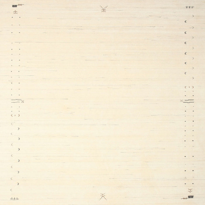 Sideview of Machine Washable Contemporary Peach Beige Rug, wshcon1034