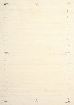 Contemporary Peach Beige Solid Rug, con1034