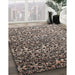 Machine Washable Contemporary Tan Brown Rug in a Family Room, wshcon1038