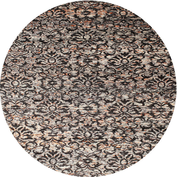 Square Machine Washable Contemporary Tan Brown Rug, wshcon1038