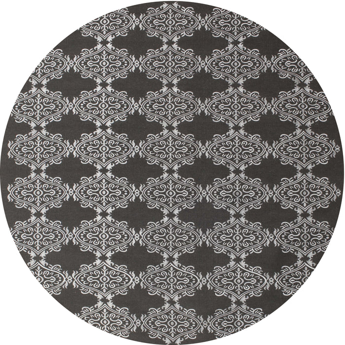 Sideview of Contemporary Gunmetal Gray Modern Rug, con1041