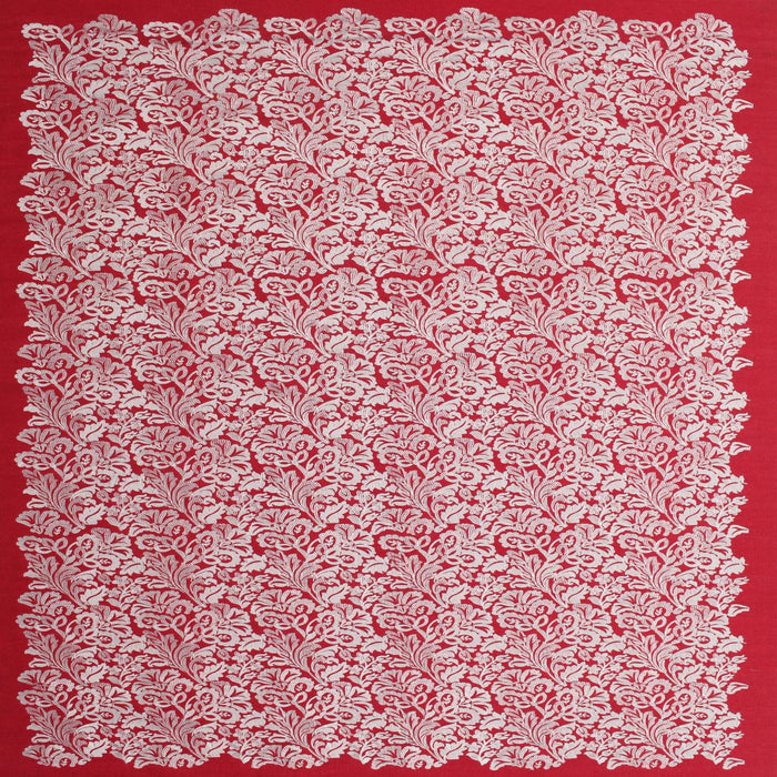 Sideview of Machine Washable Contemporary Red Rug, wshcon1043