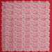 Sideview of Machine Washable Contemporary Red Rug, wshcon1043