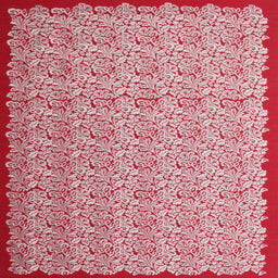 Square Contemporary Red Modern Rug, con1043