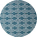 Sideview of Contemporary Blue Modern Rug, con1044