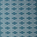 Sideview of Machine Washable Contemporary Blue Rug, wshcon1044