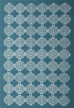 Contemporary Teal Green Modern Rug, con1045