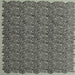 Sideview of Machine Washable Contemporary Western Charcoal Gray Rug, wshcon1046