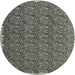 Square Machine Washable Contemporary Western Charcoal Gray Rug, wshcon1046