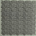 Square Contemporary Charcoal Gray Modern Rug, con1046