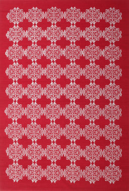 Contemporary Red Modern Rug, con1047