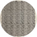 Square Machine Washable Contemporary Gray Rug, wshcon1048