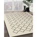 Contemporary Wheat Beige Trellis Rug in Family Room, con1051