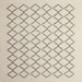 Square Contemporary Wheat Beige Trellis Rug, con1051