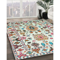 Contemporary Light Jade Green Modern Rug, con1053