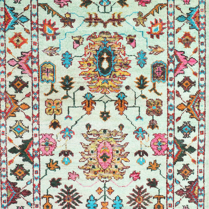 Contemporary Light Jade Green Modern Rug, con1053