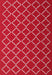 Contemporary Red Trellis Rug, con1054