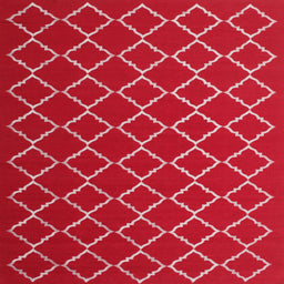Sideview of Machine Washable Contemporary Red Rug, wshcon1054