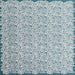 Sideview of Machine Washable Contemporary Gulf Blue Rug, wshcon1055