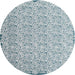 Sideview of Contemporary Blue Modern Rug, con1055