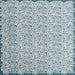 Square Contemporary Blue Modern Rug, con1055