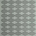 Square Contemporary Dark Gray Modern Rug, con1056