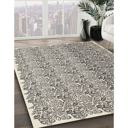 Machine Washable Contemporary Sandstone Brown Rug in a Family Room, wshcon1057