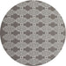 Sideview of Contemporary Dark Gray Modern Rug, con1058