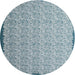 Sideview of Contemporary Light Steel Blue Modern Rug, con1059