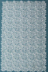 Machine Washable Contemporary Light Steel Blue Rug, wshcon1059