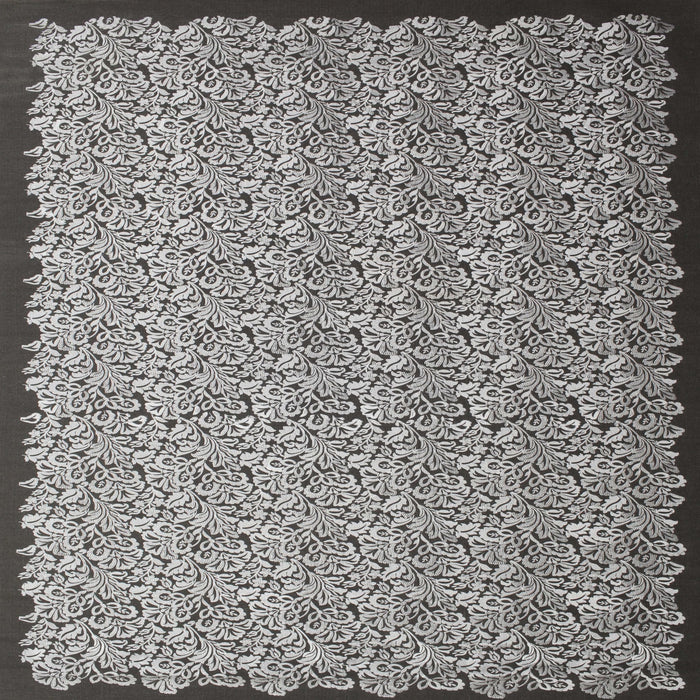 Square Contemporary Silver Gray Modern Rug, con1060