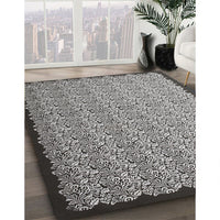 Contemporary Silver Gray Modern Rug, con1060