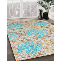 Contemporary Mint Green Modern Rug, con1062