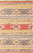 Contemporary Sunrise Orange Modern Rug, con1063