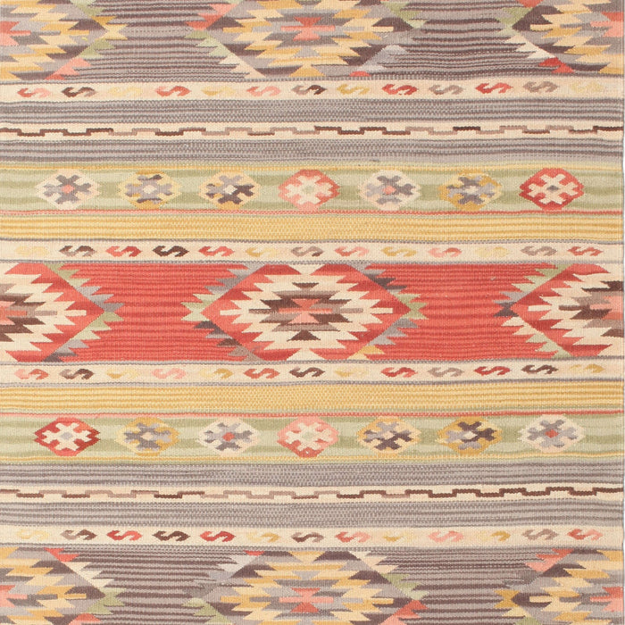 Contemporary Sunrise Orange Modern Rug, con1063