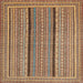 Sideview of Machine Washable Contemporary Sienna Brown Rug, wshcon1065