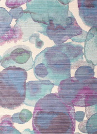 Machine Washable Contemporary Lavender Purple Rug, wshcon1067
