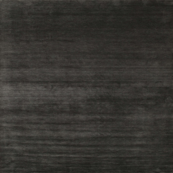 Square Contemporary Charcoal Black Modern Rug, con106