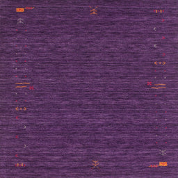 Sideview of Machine Washable Contemporary Bright Grape Purple Rug, wshcon1072