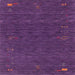 Sideview of Machine Washable Contemporary Purple Rug, wshcon1073