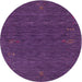 Sideview of Contemporary Purple Modern Rug, con1073