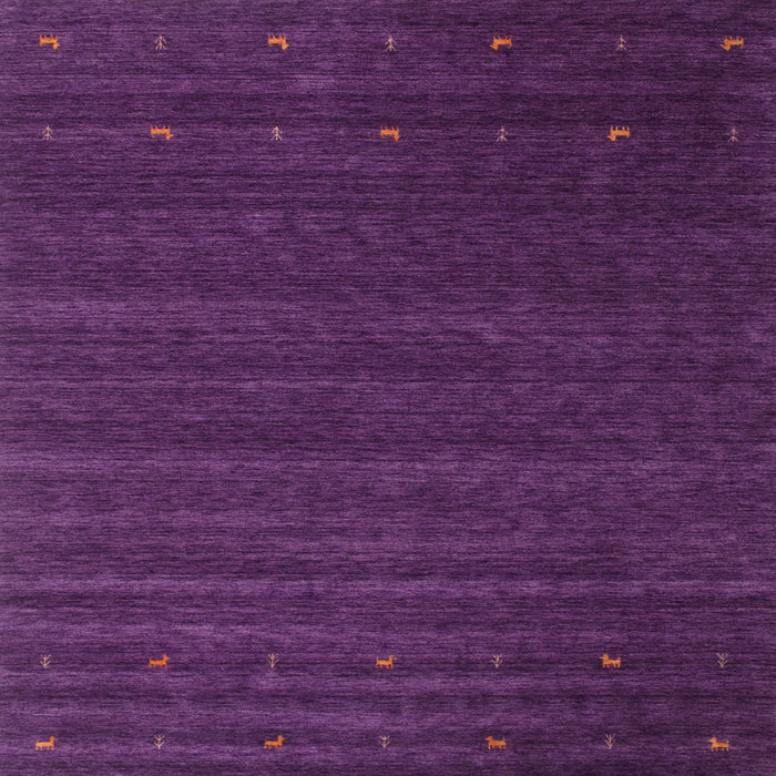Square Contemporary Purple Modern Rug, con1074