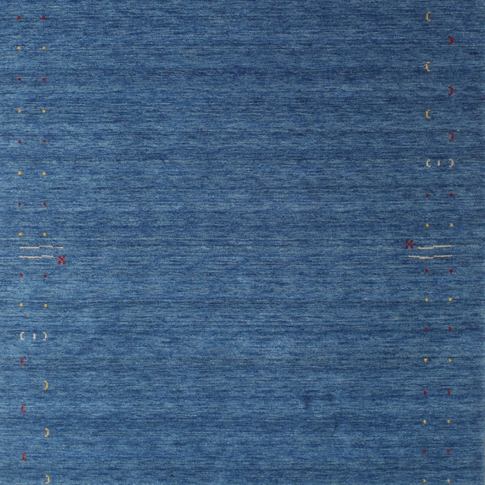 Machine Washable Contemporary Blueberry Blue Rug, wshcon1078