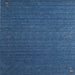 Sideview of Machine Washable Contemporary Blueberry Blue Rug, wshcon1078