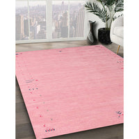 Contemporary Pink Modern Rug, con1079