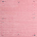 Square Contemporary Pink Modern Rug, con1079