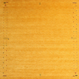 Square Contemporary Dark Orange Modern Rug, con1081
