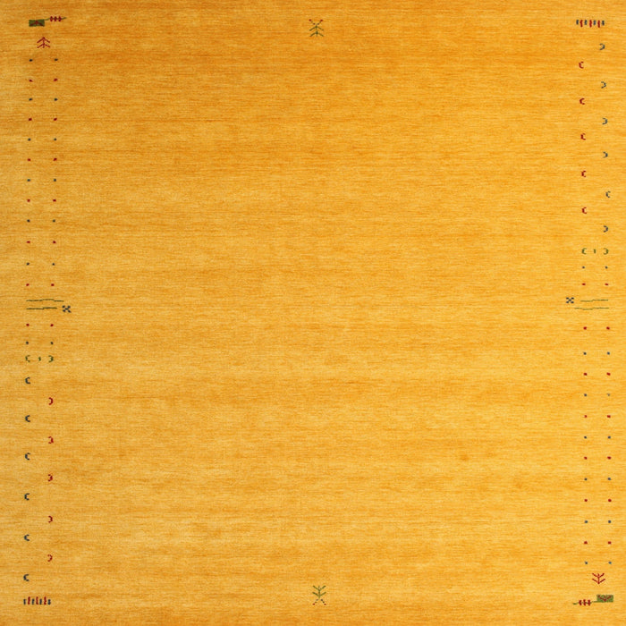 Square Contemporary Dark Orange Modern Rug, con1081