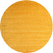 Sideview of Contemporary Dark Orange Modern Rug, con1081