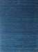 Contemporary Blue Modern Rug, con1082